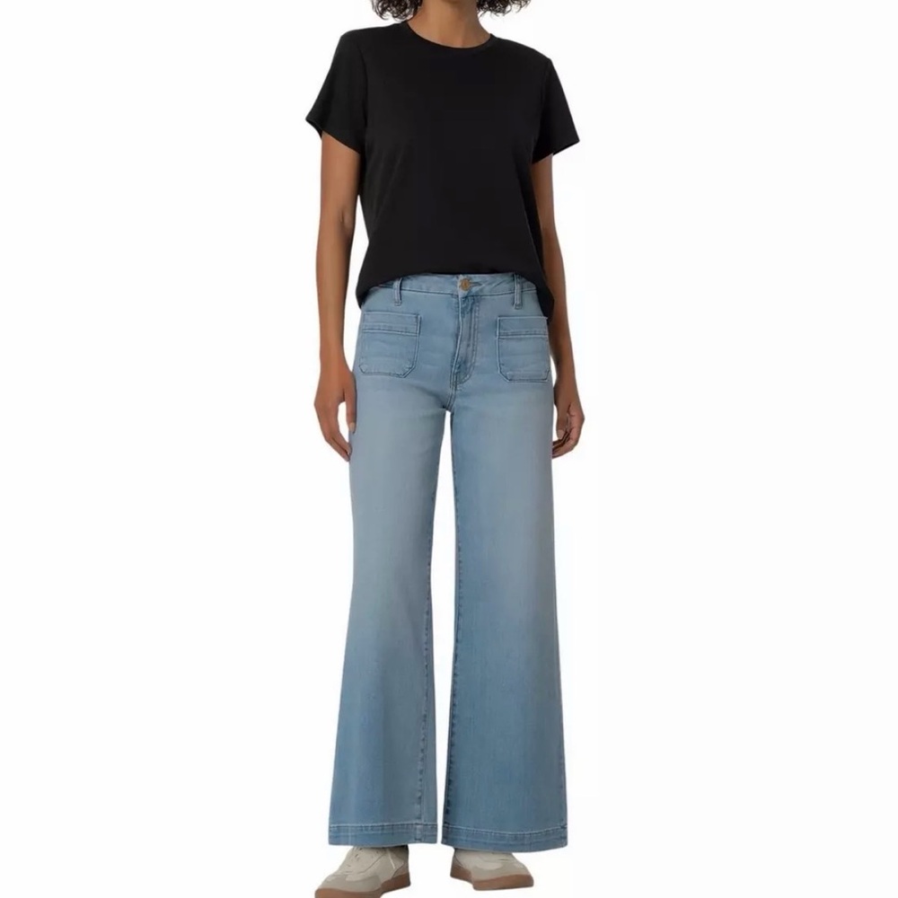 Kut from the Kloth Meg‎ Wide Leg High Rise Jeans Size 14